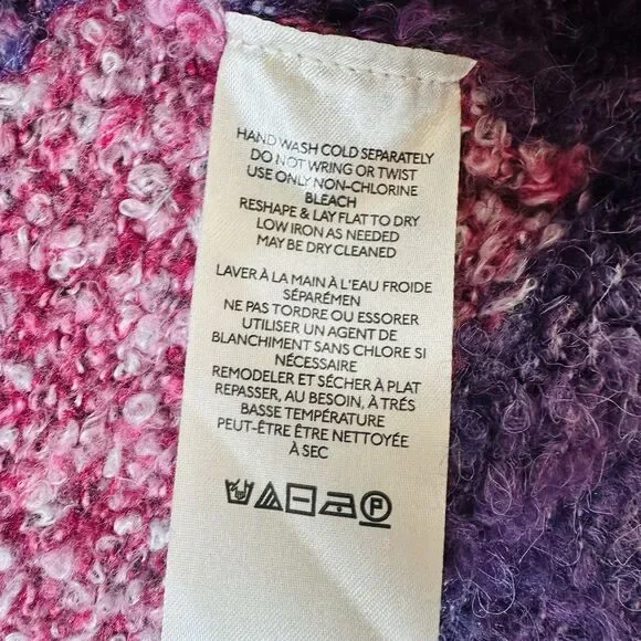 Free People My Girl Turtleneck Sweater Midnight Pearl Combo Women's Small Boho - Picture 5 of 11